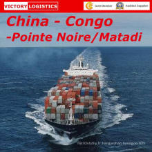 Agent d&#39;expédition / Service d&#39;expédition / Fret d&#39;expédition de la Chine à Pointe Noire / Matadi, Congo